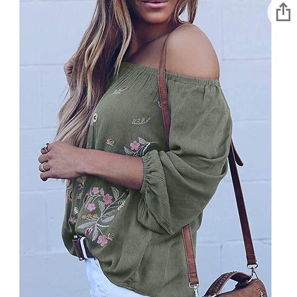 LAST ONE SALE black embroidered floral blouse - Picture 11 of 16